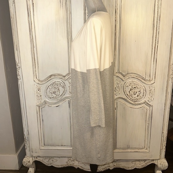 Liz Claiborne Chic Old Money Cozy Two Tone Sweater Duster Size Large - Picture 8 of 11